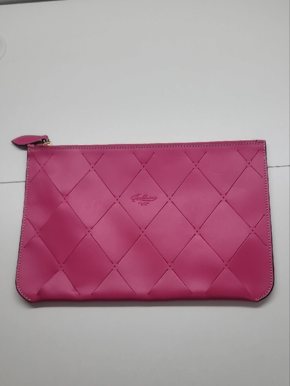 Boldrini Selleria Pink Leather Zip Pouch